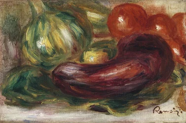 Zucchini, Tomaten und Aubergine